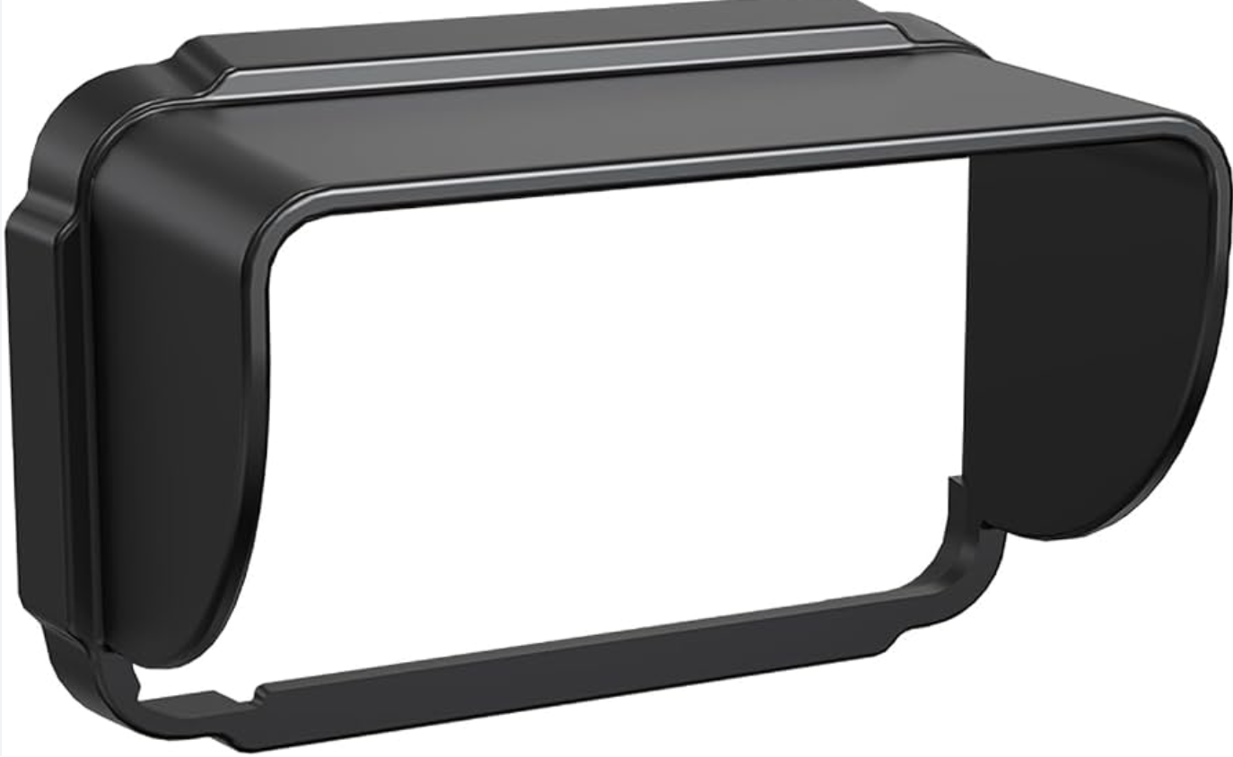 Handheld gaming sun hood screen shade for outdoor play